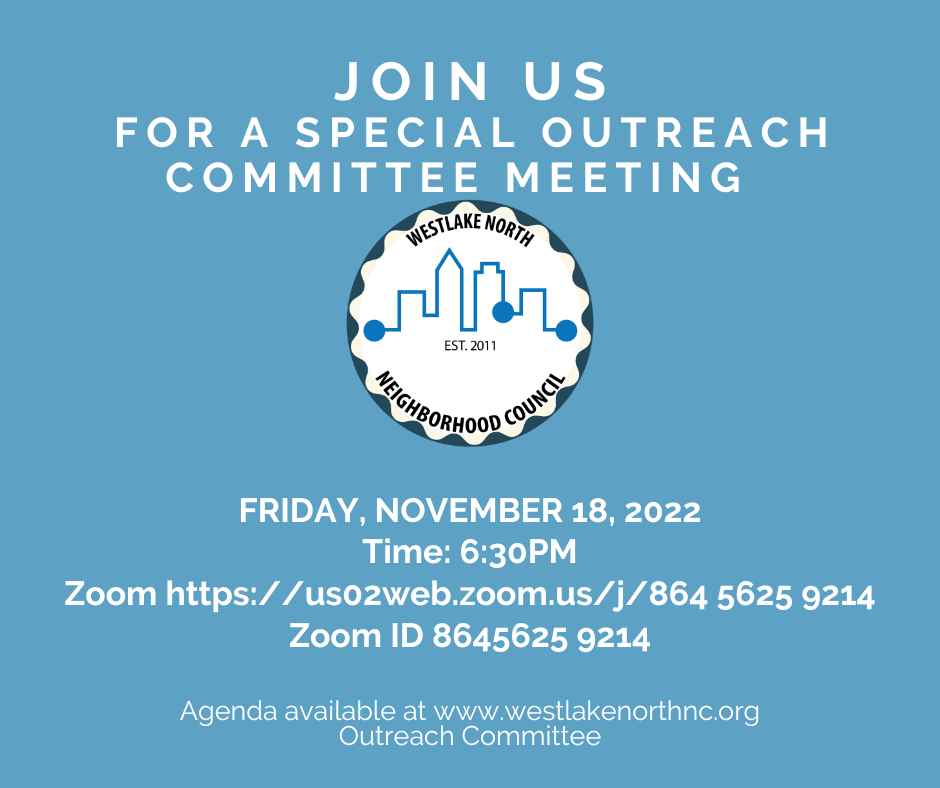 Join Us for A Special Outreach Committee Meeting!
