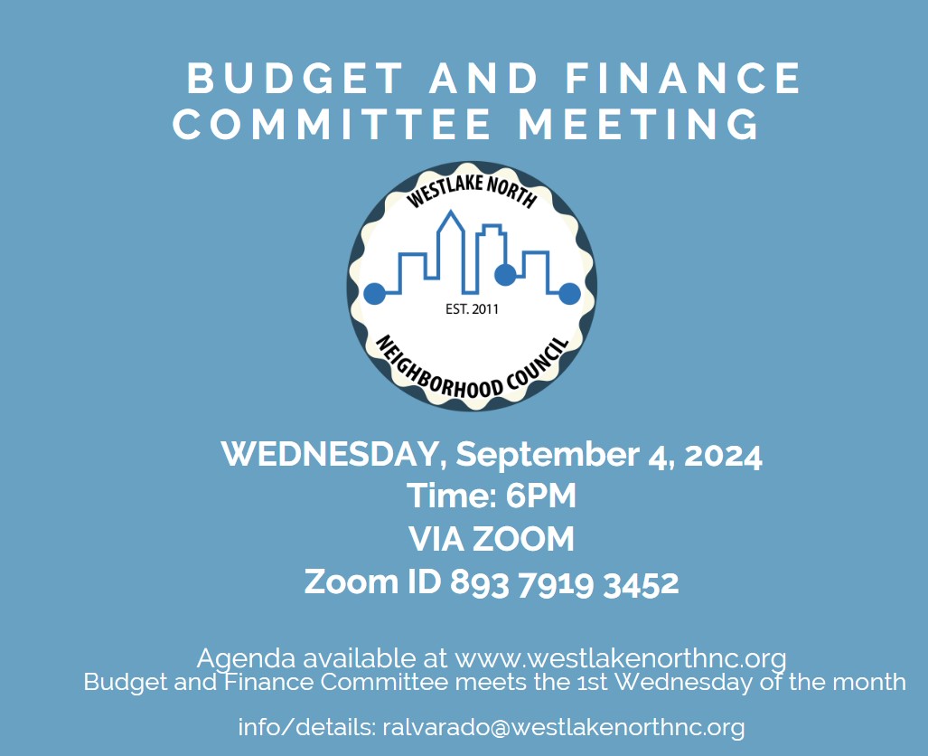 WNNC Budget and Finance Committee