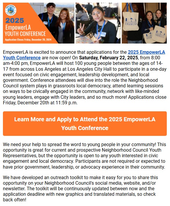 2025 EmpowerLA Youth Conference